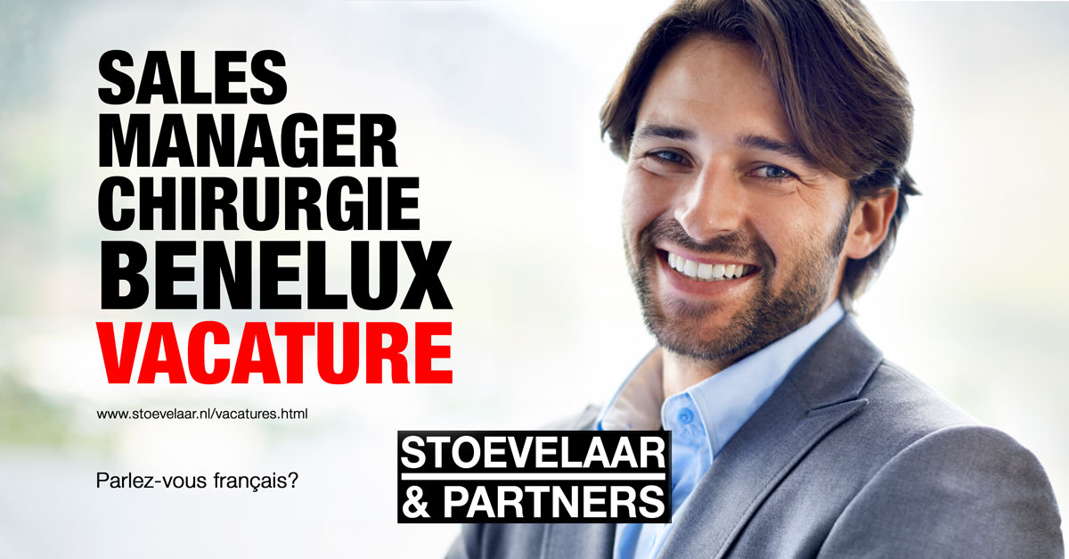 vacature sales manager chirurgie benelux